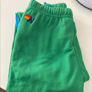 Aviator Nation Green Track Pants